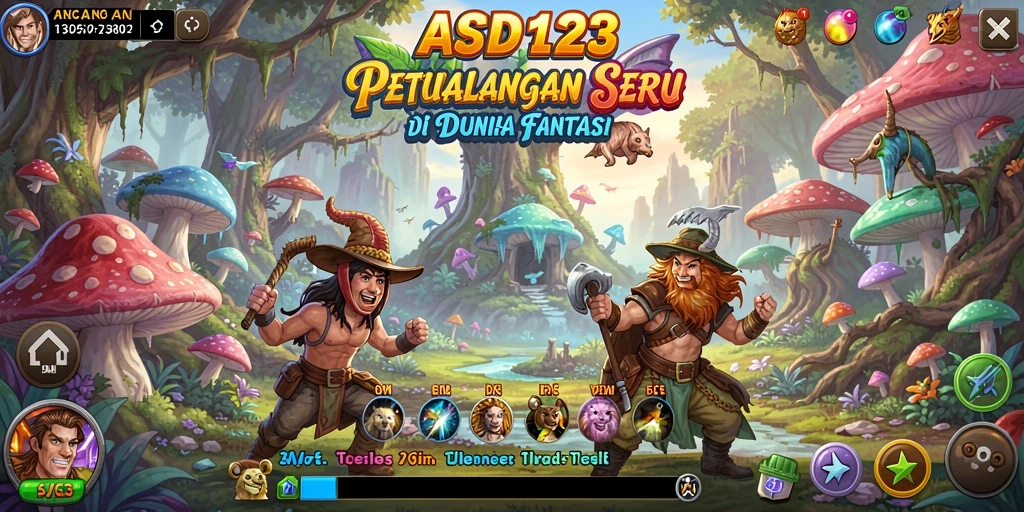 Tampilan gameplay seru dalam dunia petualangan fantastis.