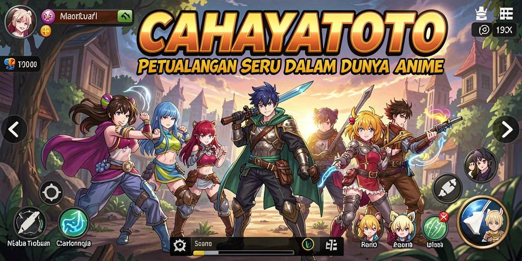 Screenshot gameplay CAHAYATOTO yang menampilkan aksi seru dalam dunia anime.