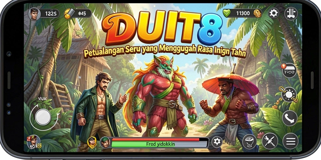 Tampilan gameplay petualangan yang memukau dan penuh warna.