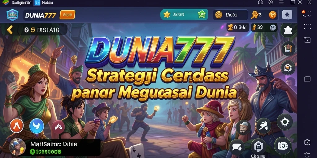 Tampilan gameplay DUNIA777 yang mendebarkan dengan pertarungan strategis.