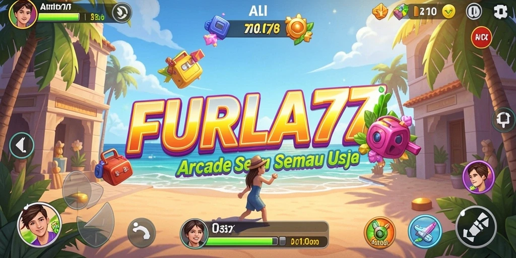 Screenshot gameplay FURLA77 menampilkan aksi seru dan karakter menarik.