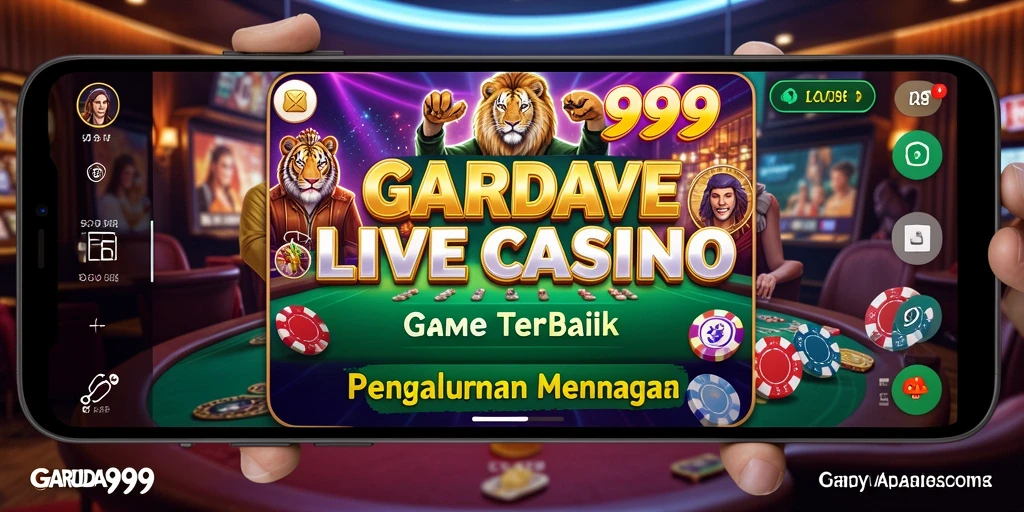Tampilan gameplay Live Casino GARUDA999 yang menarik dan interaktif.