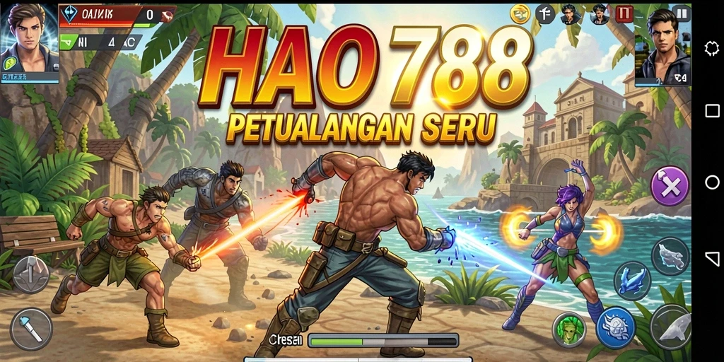 Screenshot gameplay HAO788 yang intens dan mendebarkan.