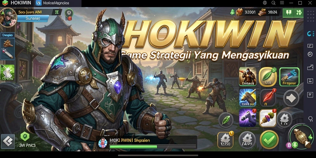 Tampilan gameplay menarik dari HOKIWIN dengan elemen strategi.