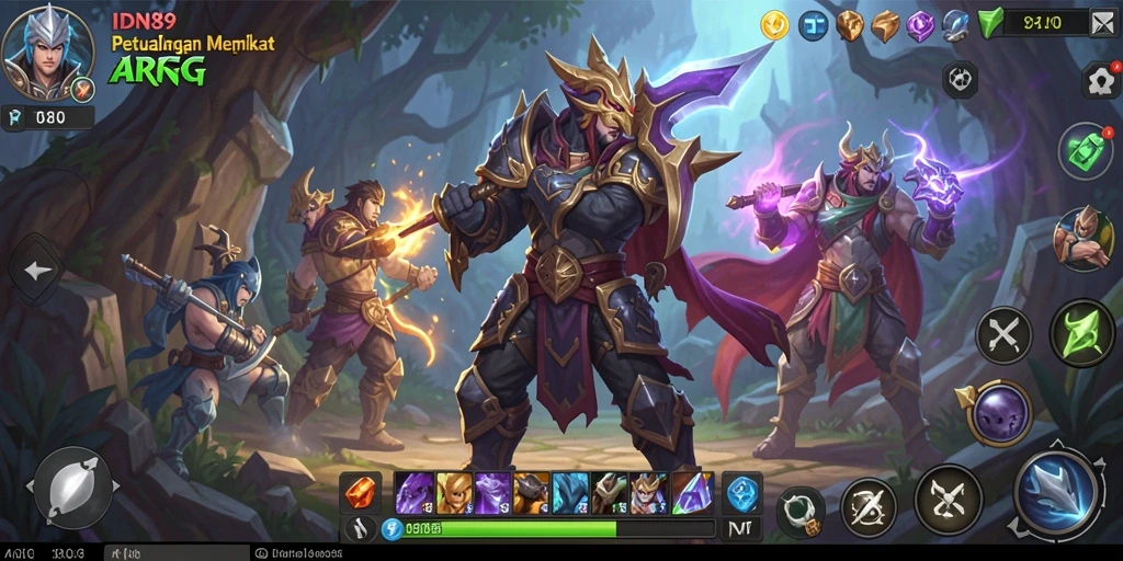 Screenshot permainan menunjukkan pertarungan seru dalam dunia ARPG.