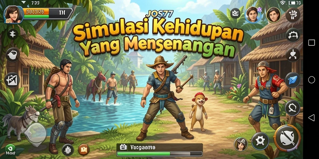 Tampilan gameplay menarik dengan interaksi karakter yang hidup.