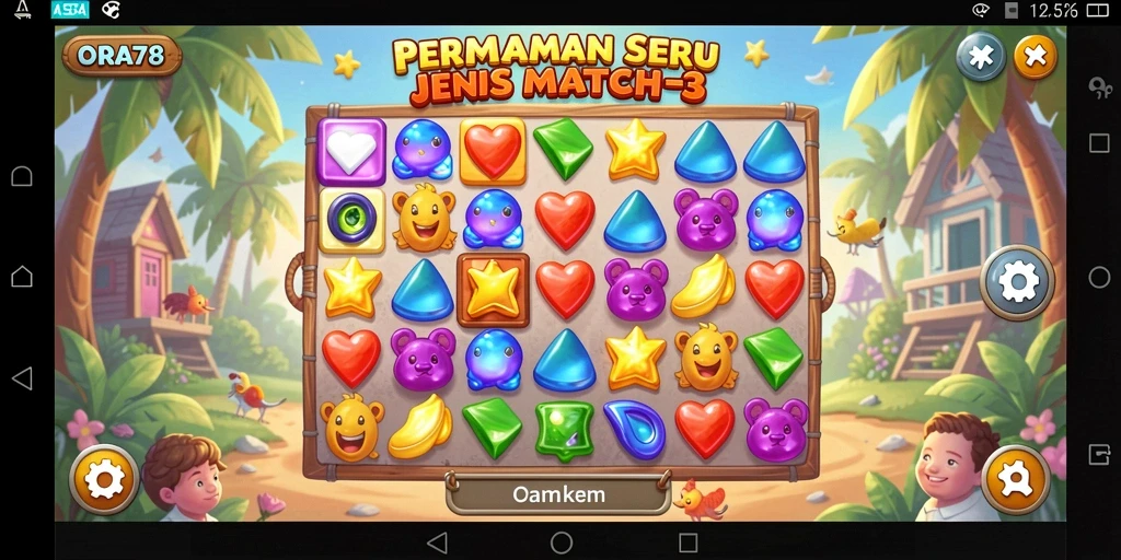 Tampilan gameplay seru dari ORA78 dengan grafis menawan.