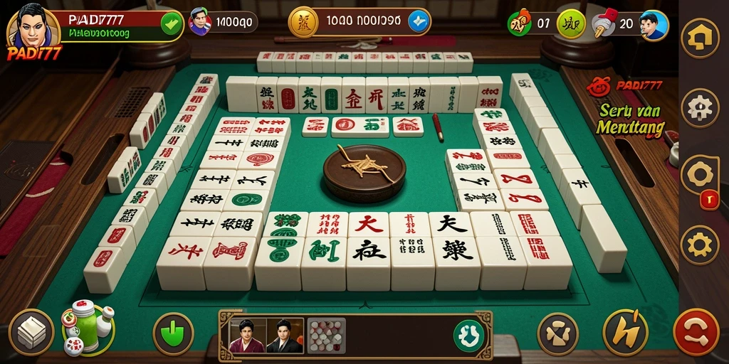 Tampilan gameplay PADI777 yang seru dan menarik saat bermain Mahjong.
