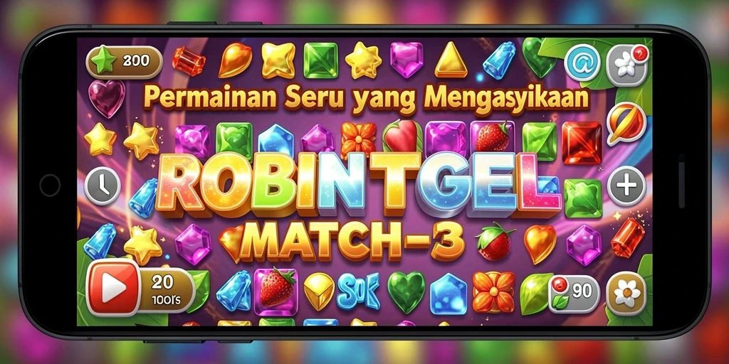 Tampilan gameplay <strong>ROBINTOGEL</strong> dengan kombinasi warna yang menarik.