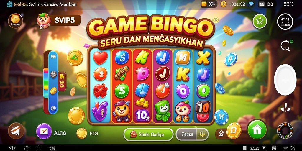 Screenshot gameplay Bingo yang seru dan interaktif.