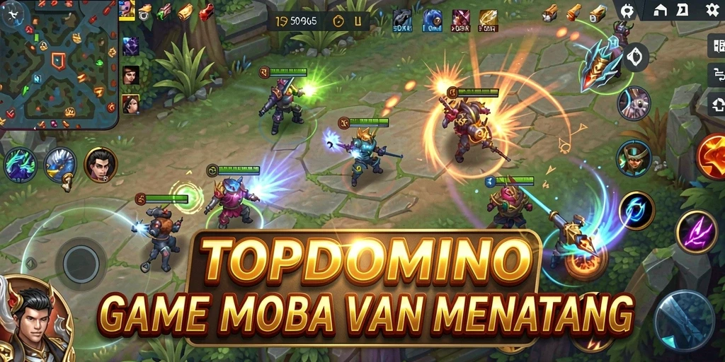 Tampilan menarik dari gameplay TOPDOMINO yang penuh aksi.