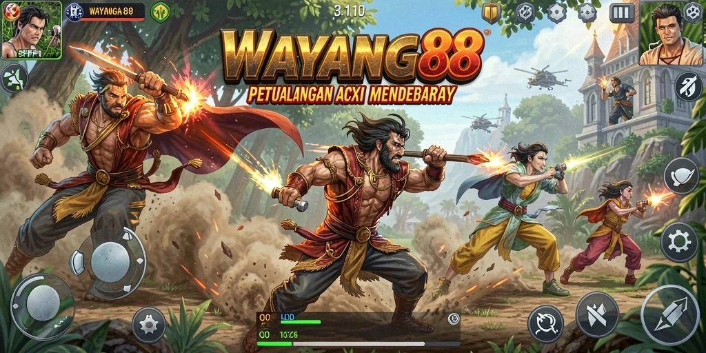 Tampilan aksi dramatis dalam WAYANG88 yang memikat.