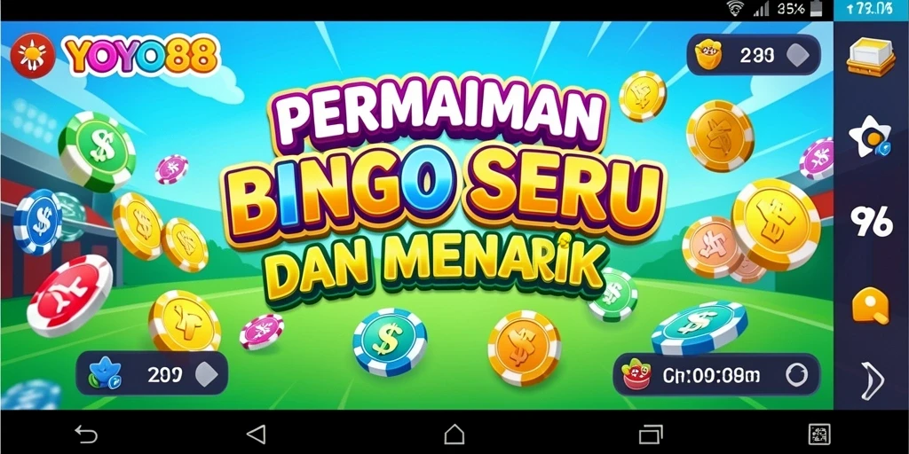 Tampilan gameplay seru di YOYO88 saat bermain Bingo.